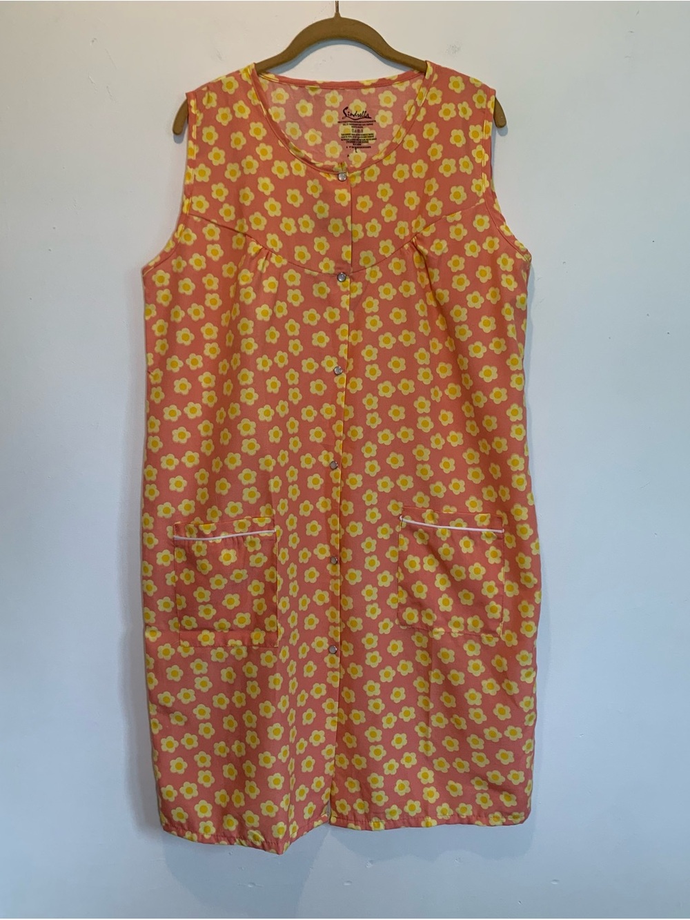 Sindrella Sleeveless Summer House Dress Robe Large